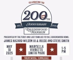 Anniversary Event for Ravenswood Mansion